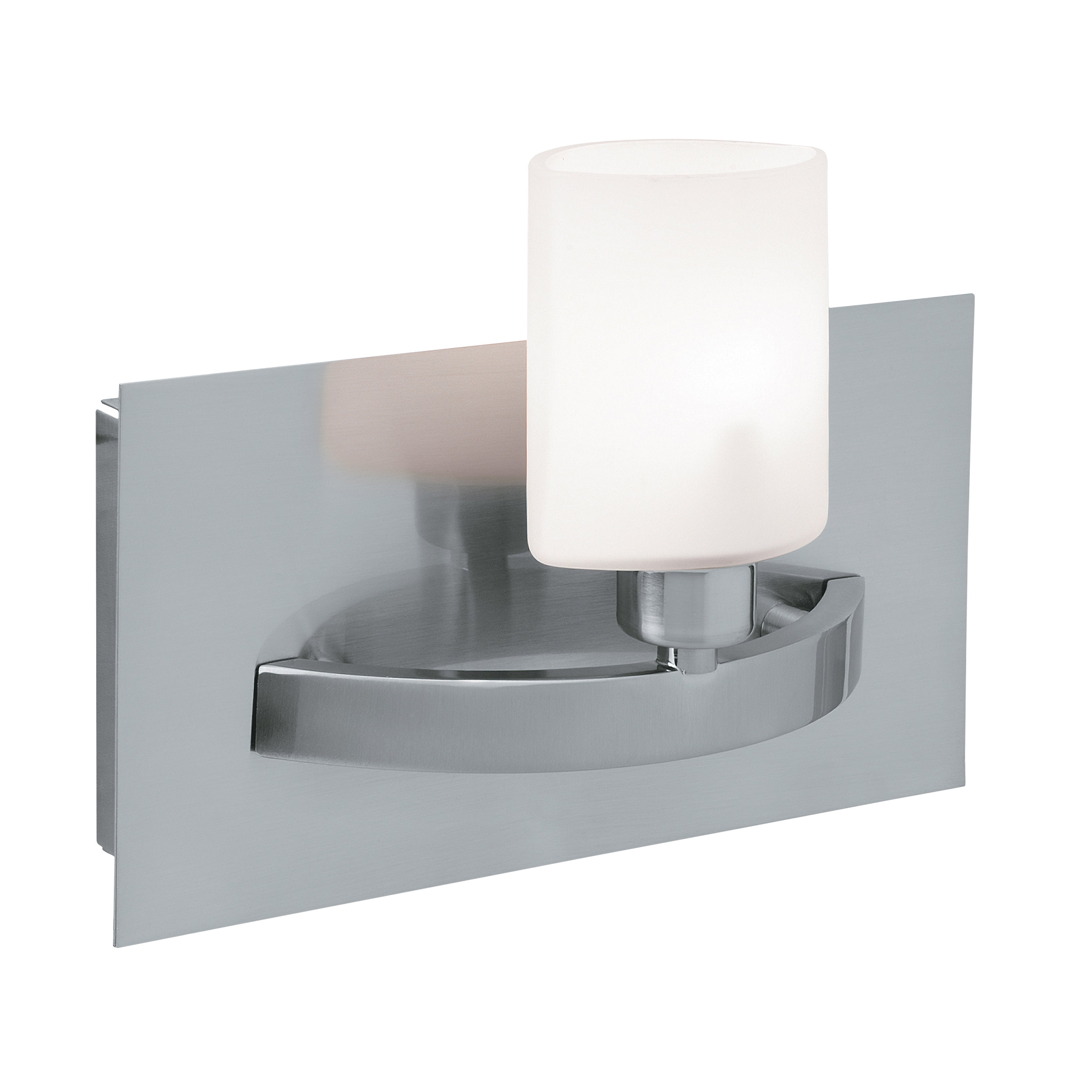 Cosmos 1 Light Wall Sconce & Vanity Light, Brushed Steel