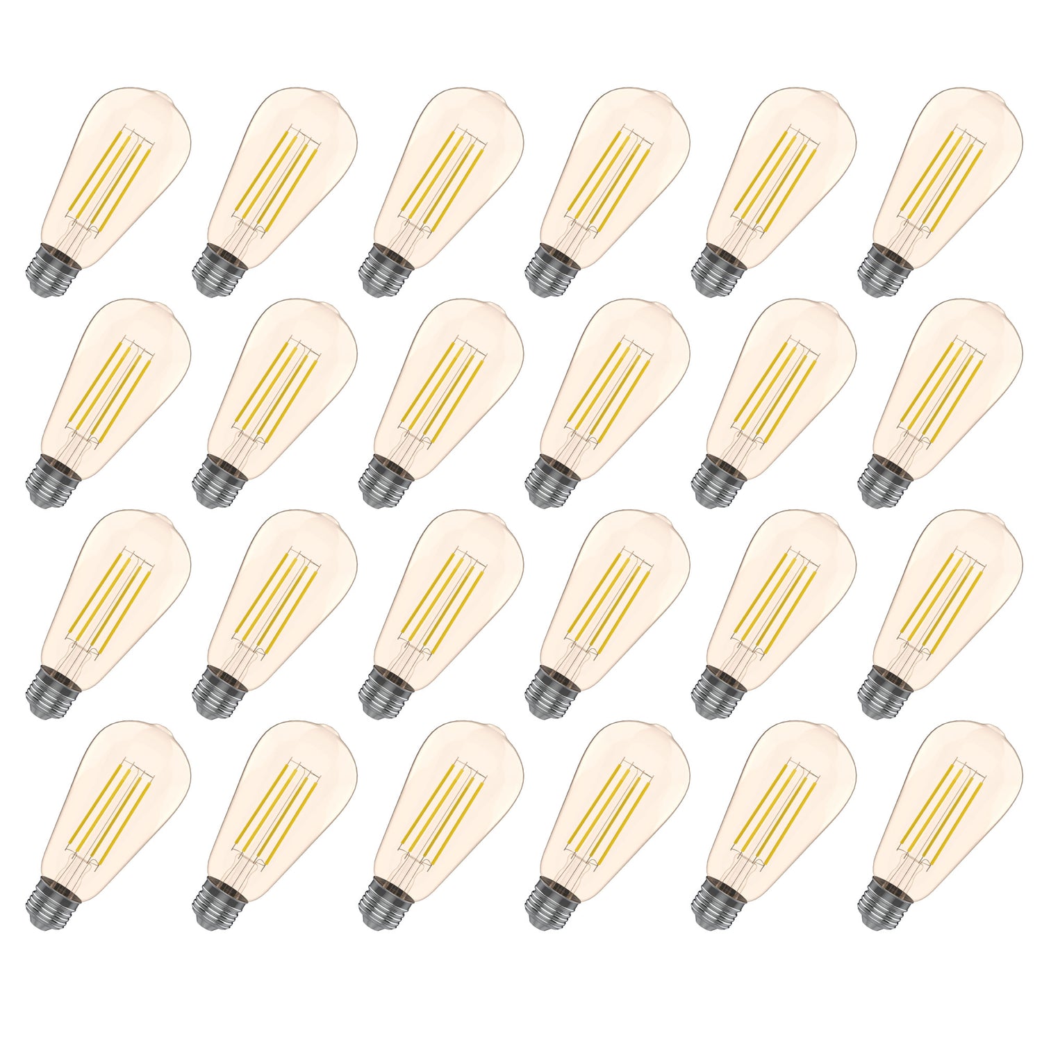 ST19 LED Bulb, Filament, Energy Star, Amber  – 2200K (1 Pack)
