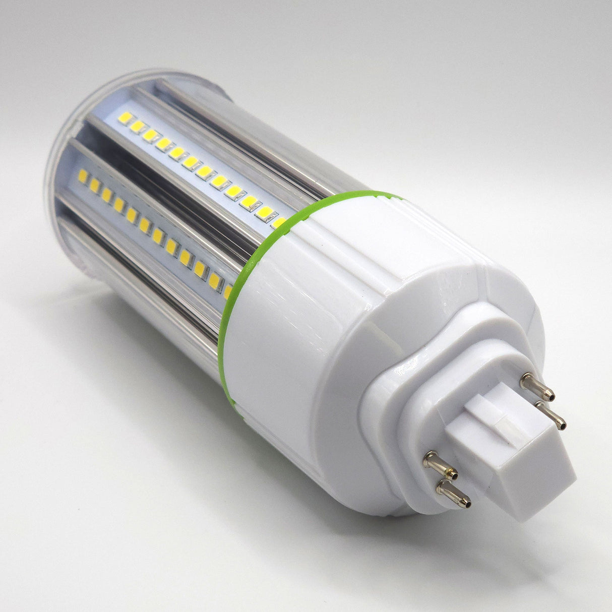 Viribright - 15-Watt Vertical PL Corn Bulb G24Q/GX24Q (4 PIN) Suitable Enclosed Fixtures - 97218