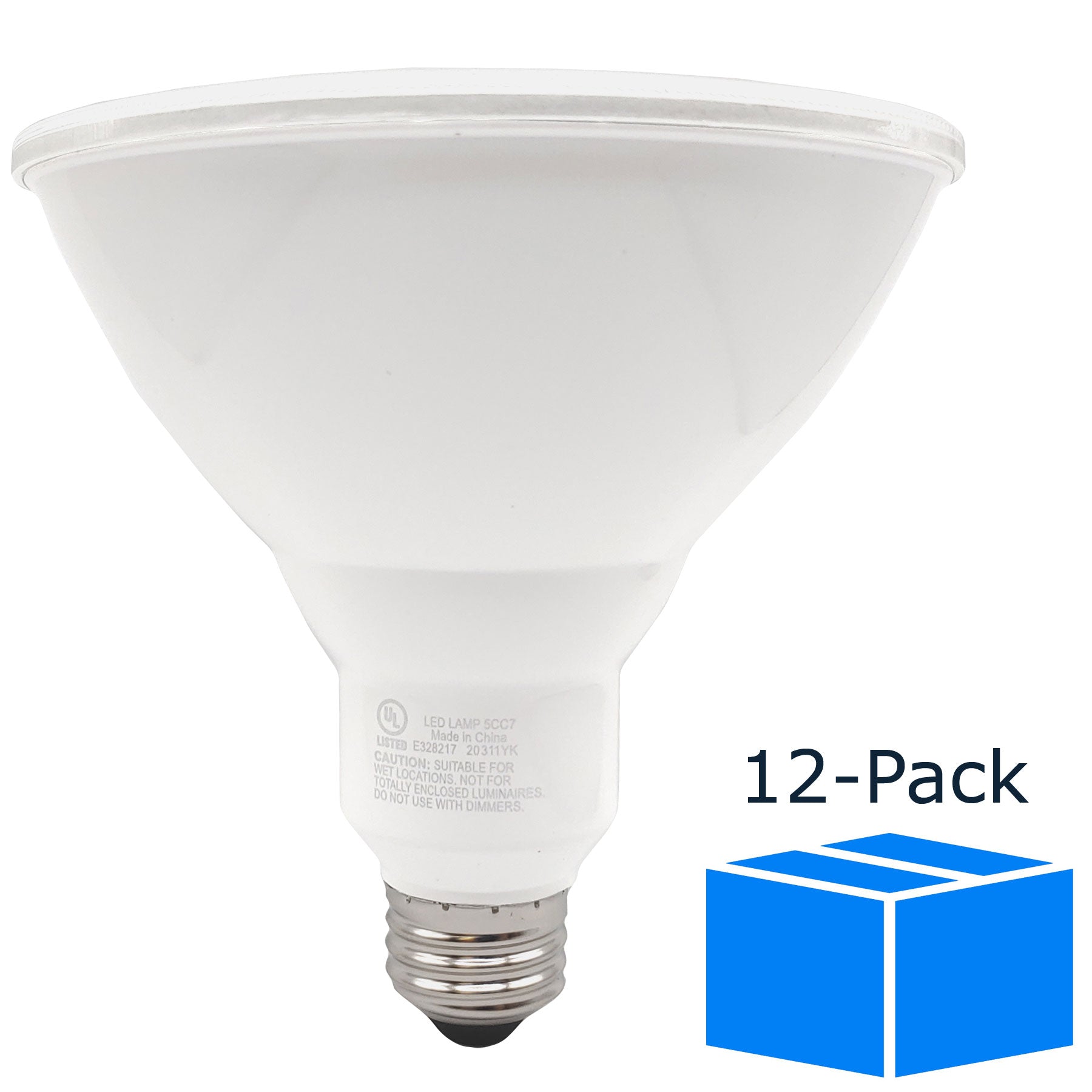 Outdoor Flood 90-Watt Equivalent PAR38 E26 Contractor LED Light Bulb (12-Pack)