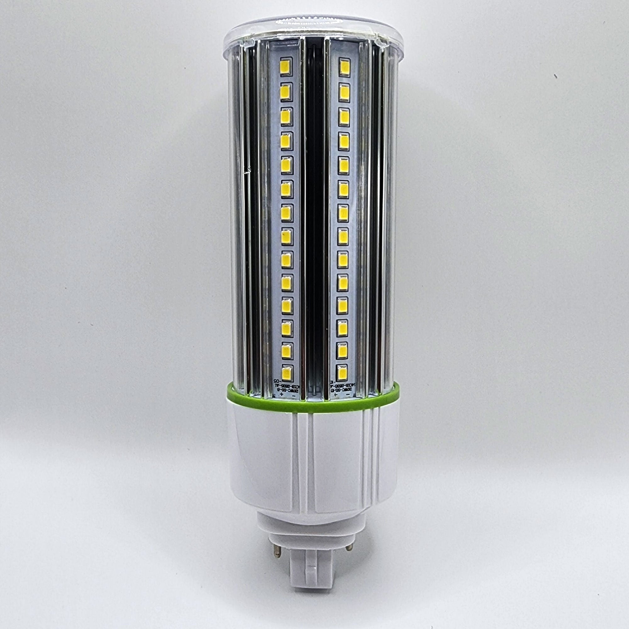 Viribright - 20-Watt Vertical PL Corn Bulb G24D/GX24D (2 PIN) Suitable Enclosed fixtures - 97946