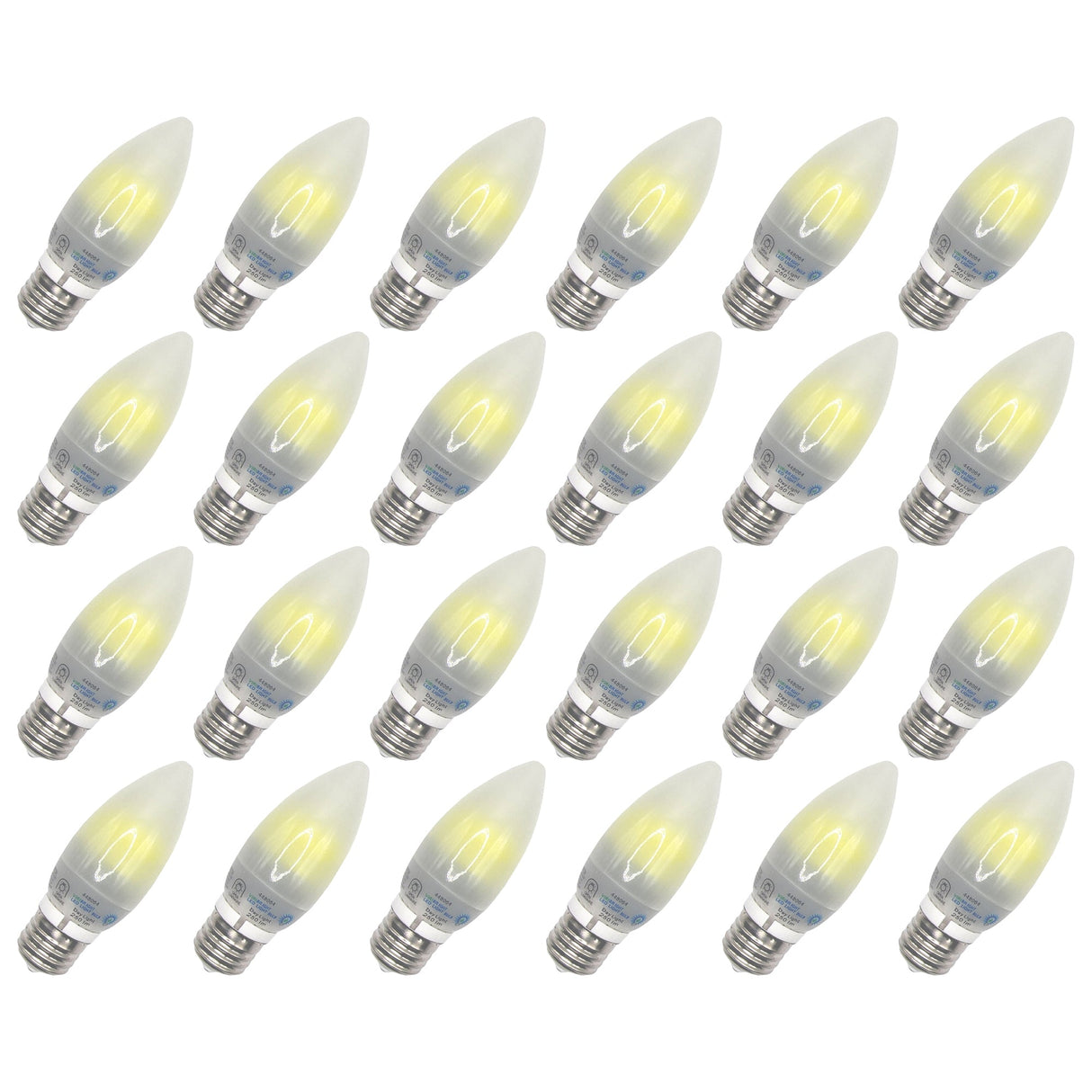 Viribright - 22-Watt Equivalent B11 E26 Frosted LED Light Bulb - 74275-24