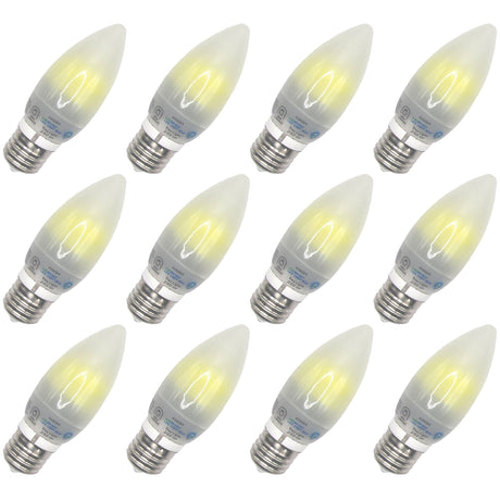 Viribright - 22-Watt Equivalent B11 E26 Frosted LED Light Bulb - 74275-12