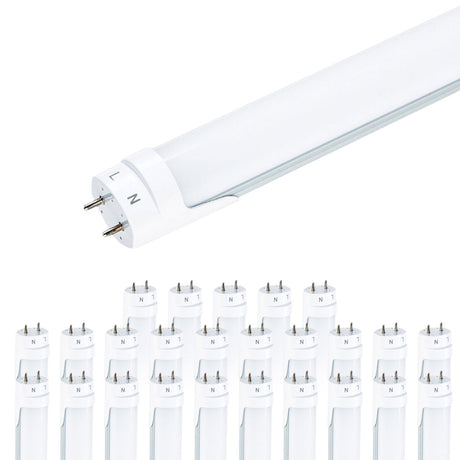 Viribright - 22-Watt T8 4-Foot Ballast Bypass 2970 Lumens LED Light Bulb Tube - 518921-20