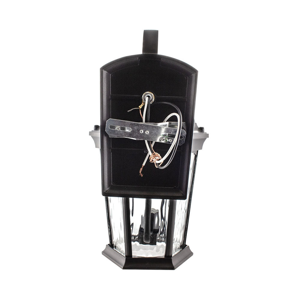 Flame Lantern Outdoor LED Wall Light with Sensor & Water Glass