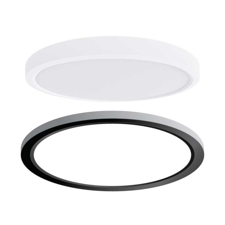 Round Surface 9in. Mount LED Edge Lit Downlight Fixture