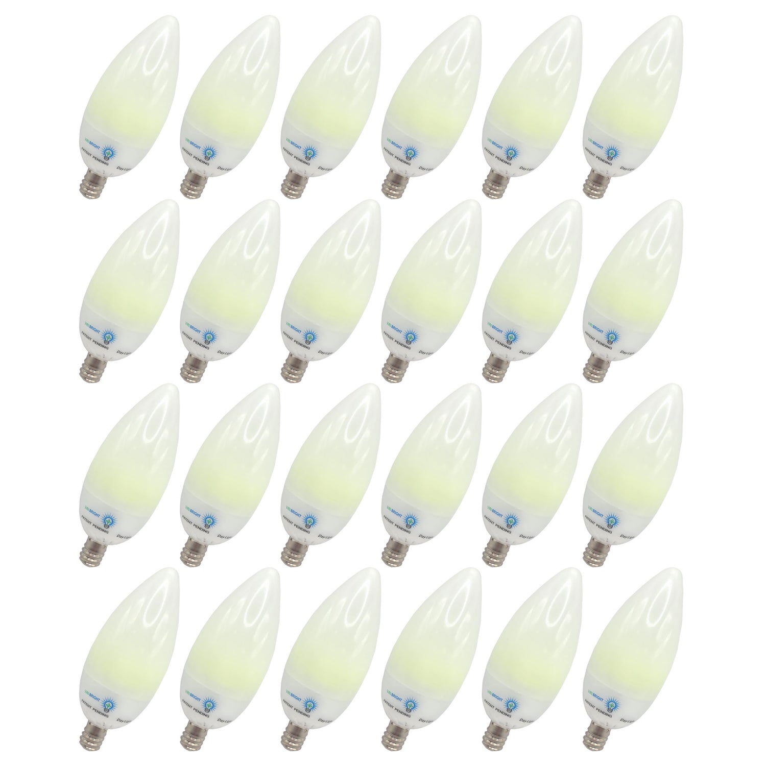 Chandelier Candelabra 22-Watt Equivalent B11 E12 LED Frosted LED Light Bulbs