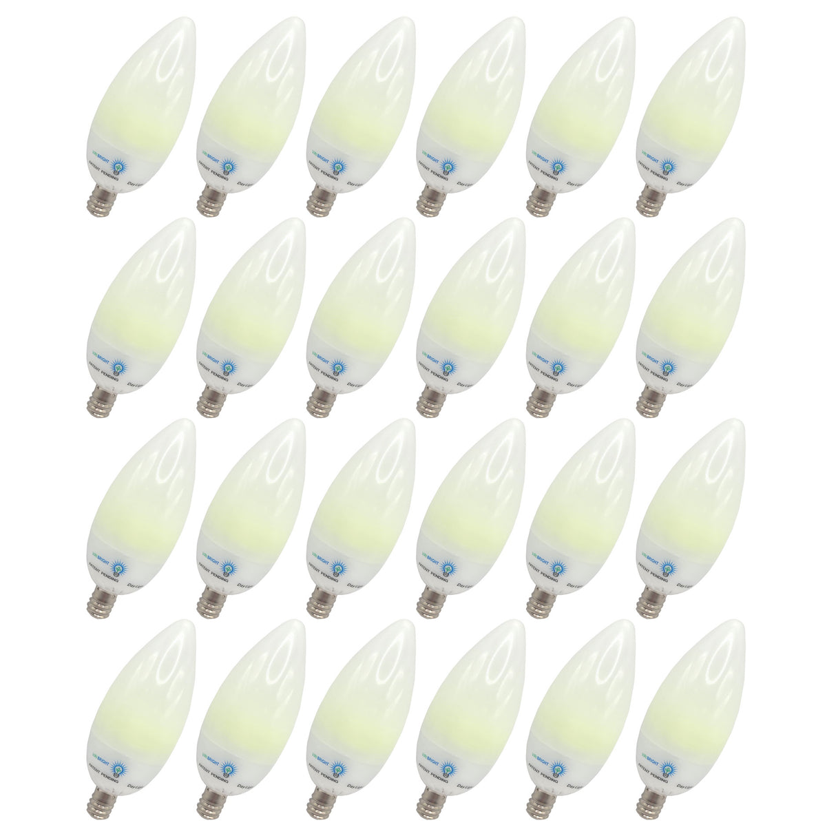 Chandelier Candelabra 22-Watt Equivalent B11 E12 LED Frosted LED Light Bulbs
