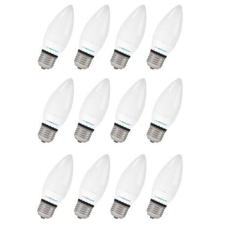 Chandelier 25-Watt Equivalent B11 E26 Frosted LED Light Bulb