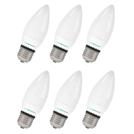 Chandelier 25-Watt Equivalent B11 E26 Frosted LED Light Bulb