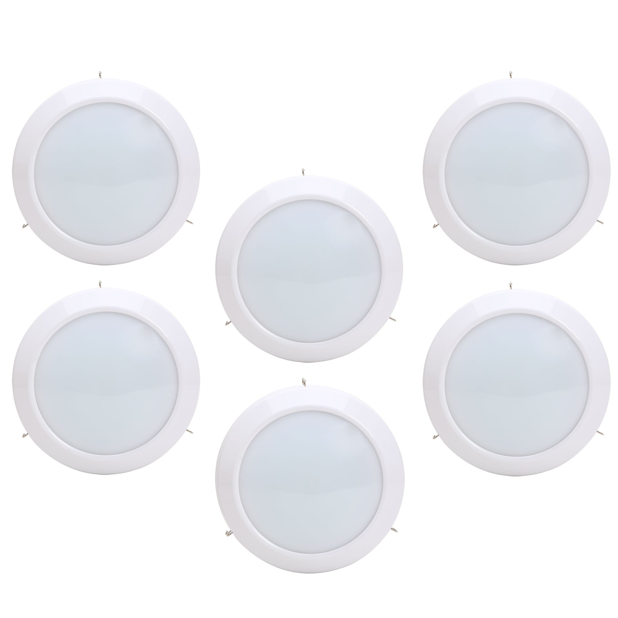 75-Watt Equivalent Universal 6in. 1000 Lumens LED Downlight Light Replacement Disc, Retrofit E26 Adapter Included
