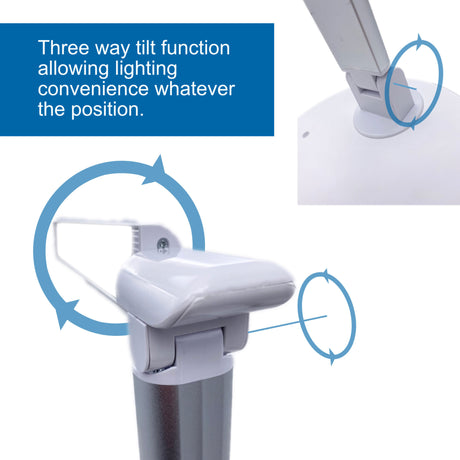 Modern LED Desk Lamp with Touch Controls & USB Charge Port by Viribright