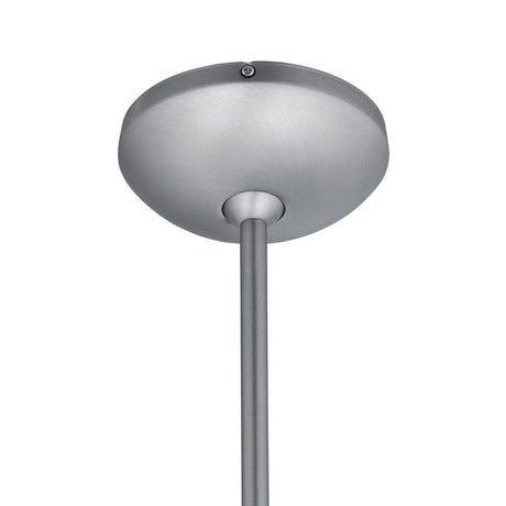  Glass`n Glass Cylinder 10" Contemporary Hanging Light Brushed Steel