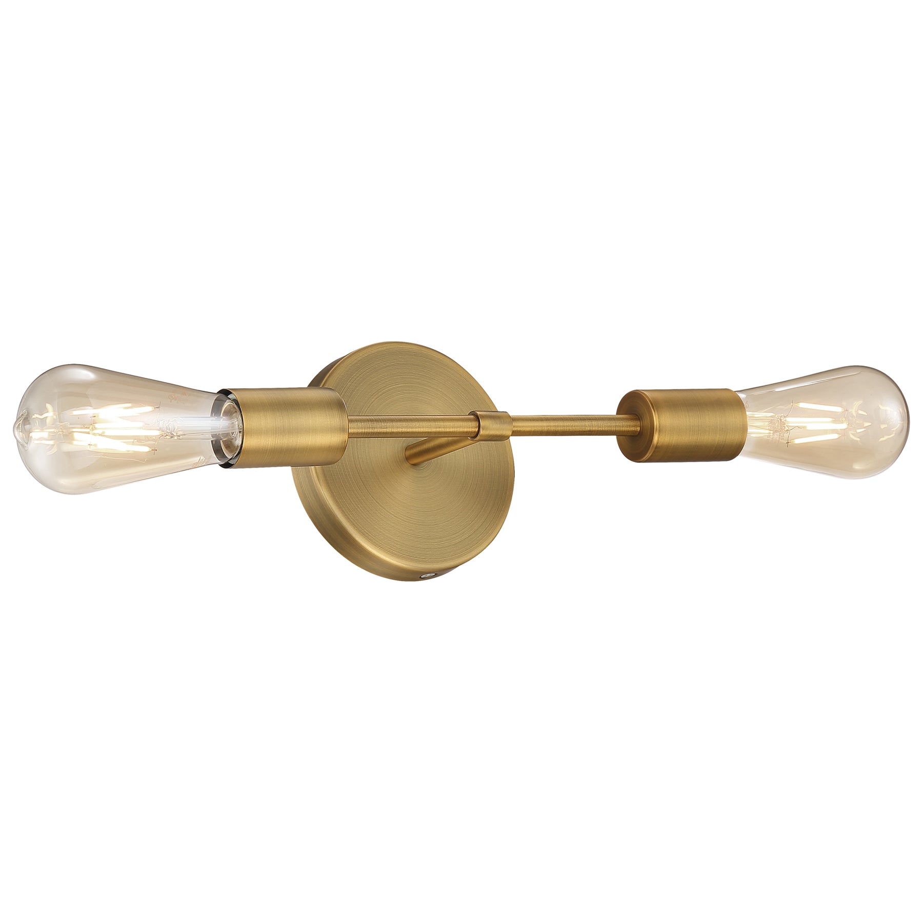  View details for Iconic 2 Light 5in. Wall Sconce (Antique Brushed Brass) Iconic 2 Light 5in. Wall Sconce (Antique Brushed Brass)