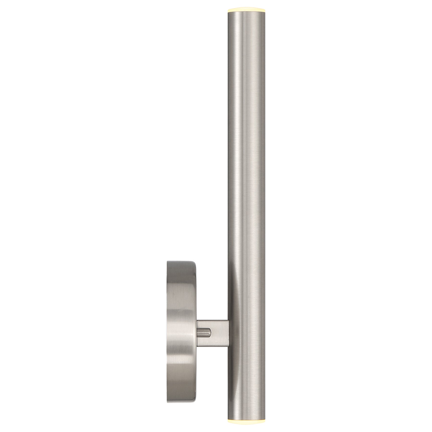 Pipeline 13.75in. LED Contemporary Wall Light Fixture (Brushed Steel)