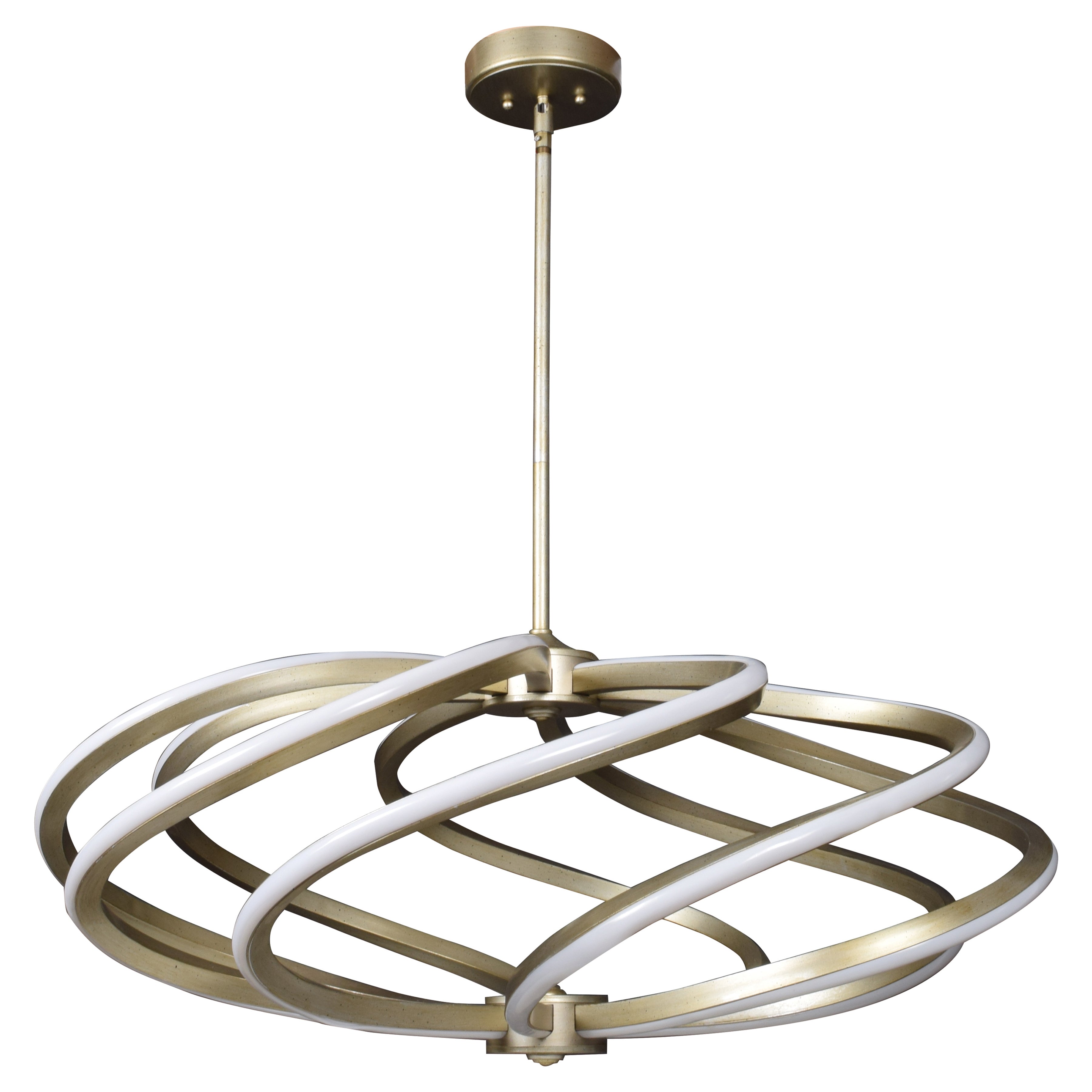 Vortex Chandelier LED Ceiling Light, Inspired Gold