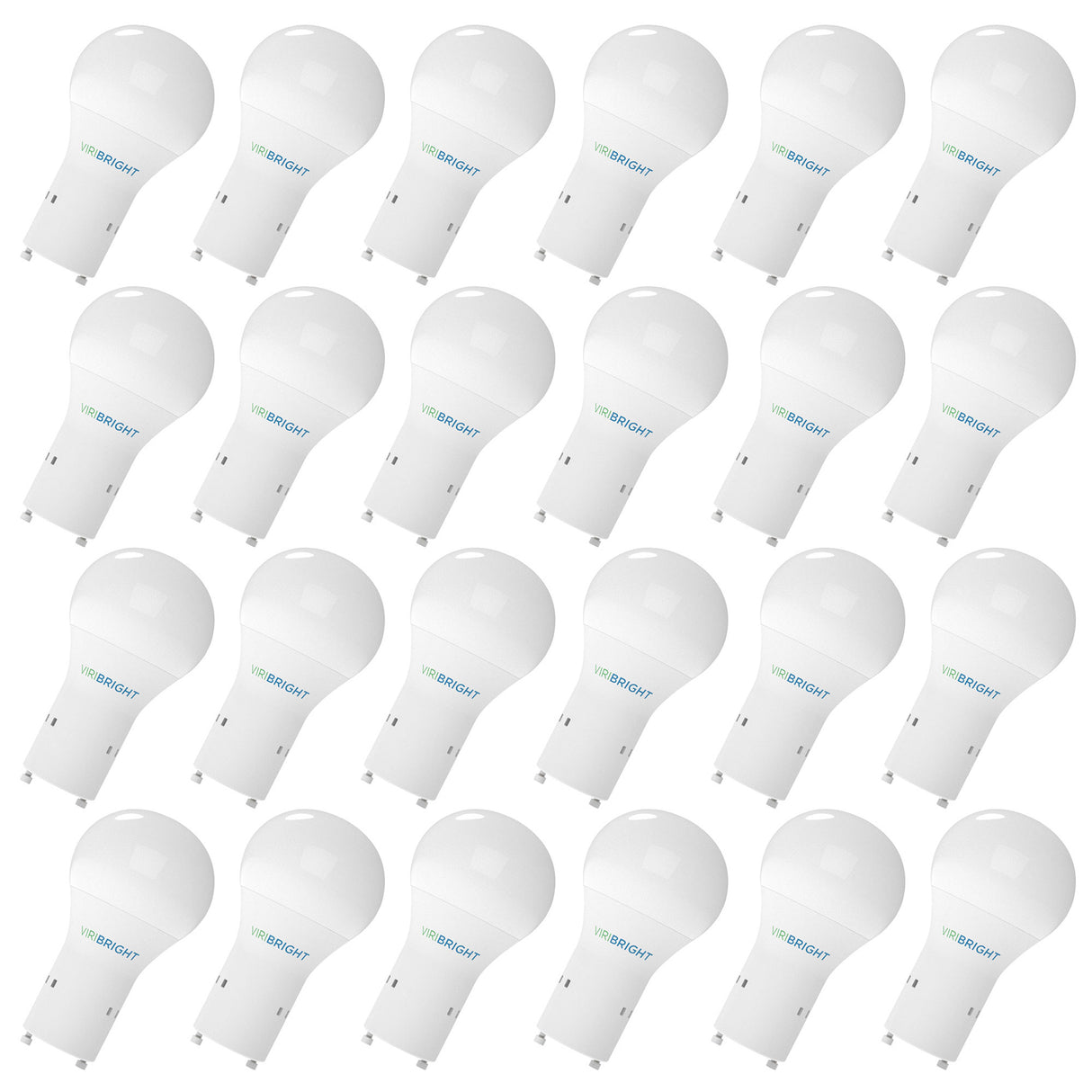 A19 LED Bulb, GU24, 9W, 800 Lumens (24 Pack)