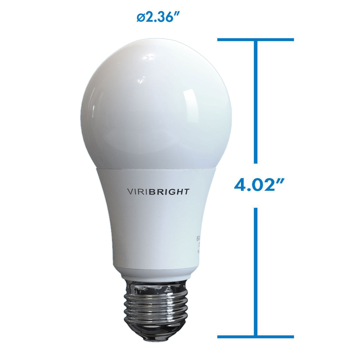 A19 LED Bulb, 9W, Non Dimmable, 850 Lumens - 2700K (4 Pack)