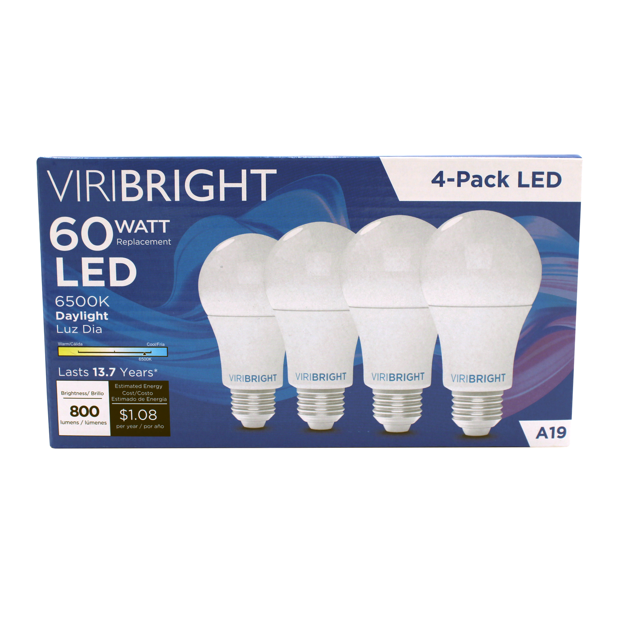 60-Watt EQ A19 E26 General Purpose LED Energy Star Light Bulbs - Value Pack (4 PACK)