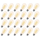ST19 LED Bulb, Filament, Energy Star, Amber  – 2200K (24 Pack)