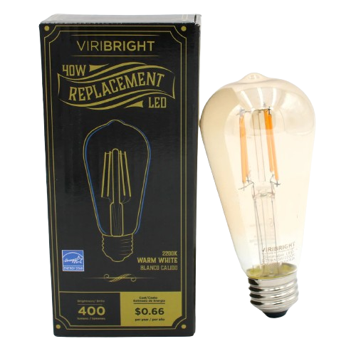 VIRIBRIGHT Decorative LED Light Bulbs