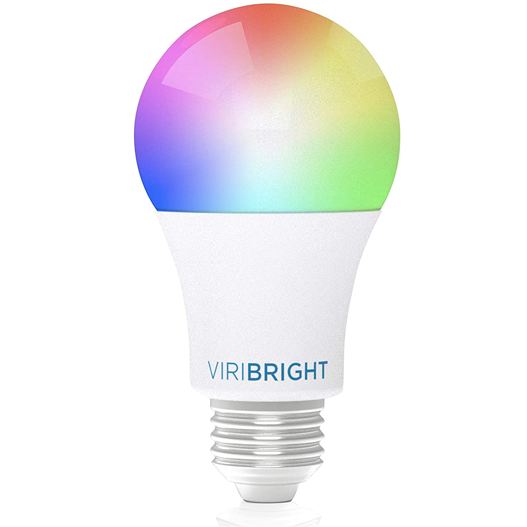 Viribright 60-Watt Equivalent A19 E26 Smart Wifi RGBW LED Light Bulb
