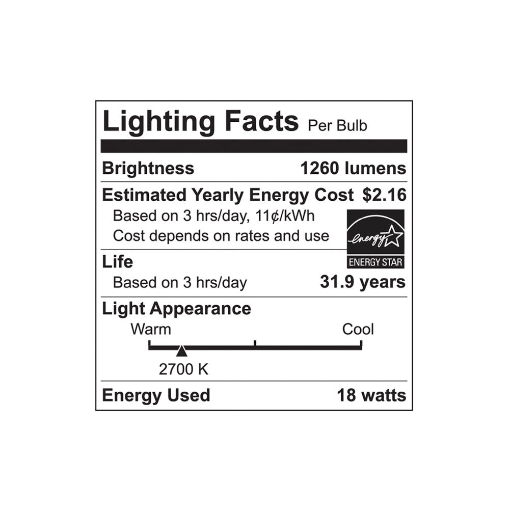 18-Watt 6" Retrofit Downlight 2700K 1260lm 120V with E26 Adapter (12-Pack)