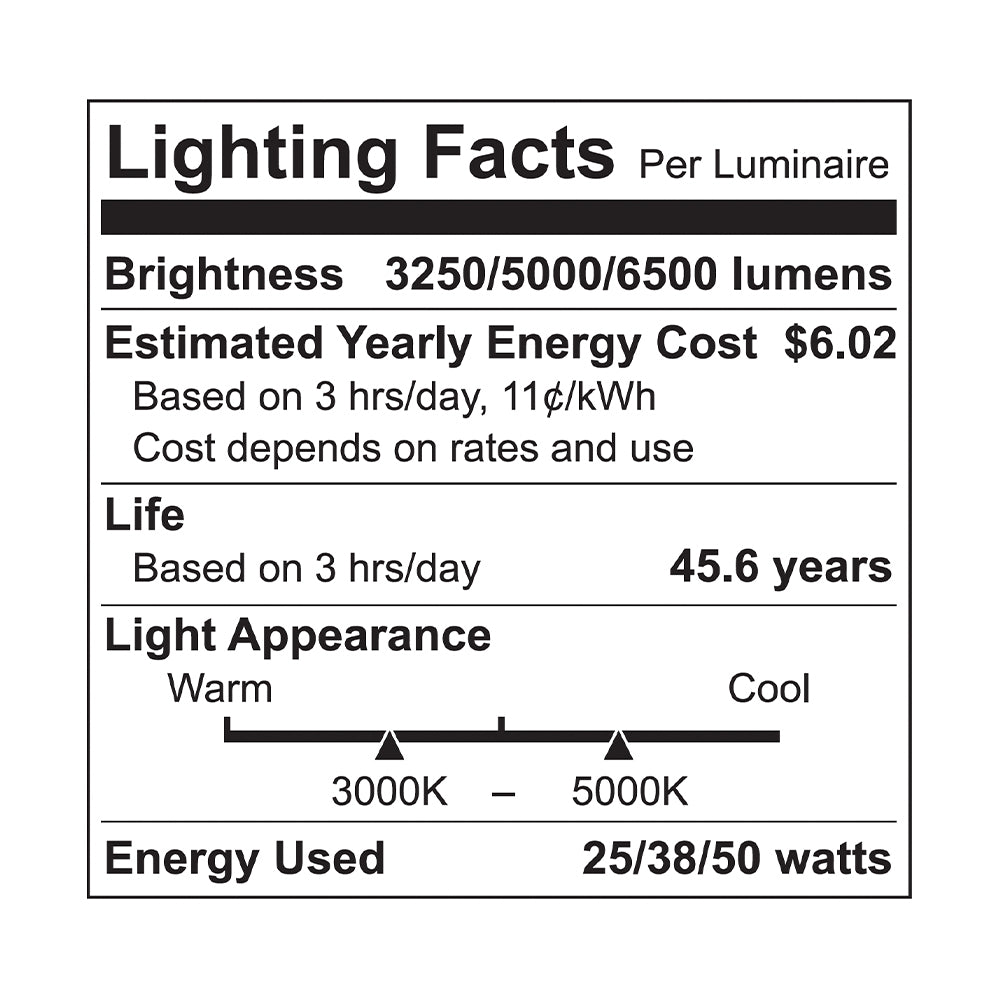 Linear 4ft. 3CCT 3500K/4000K/5000K 6550lm 120-277V Wrap LED Light Fixture (4-Pack)