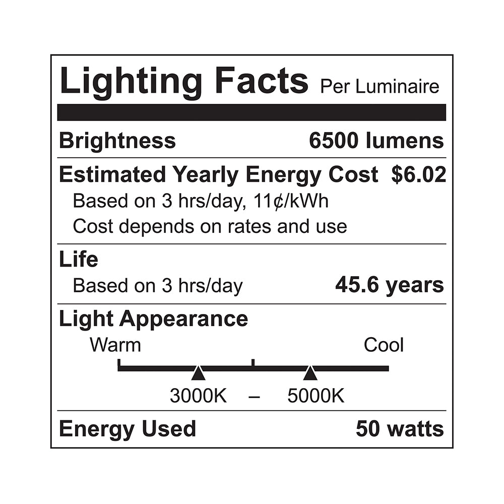 50-Watt Linear Commercial 4ft. CCT 3000K/4000K/5000K 6500lm AC120-277V Up/Down LED Light