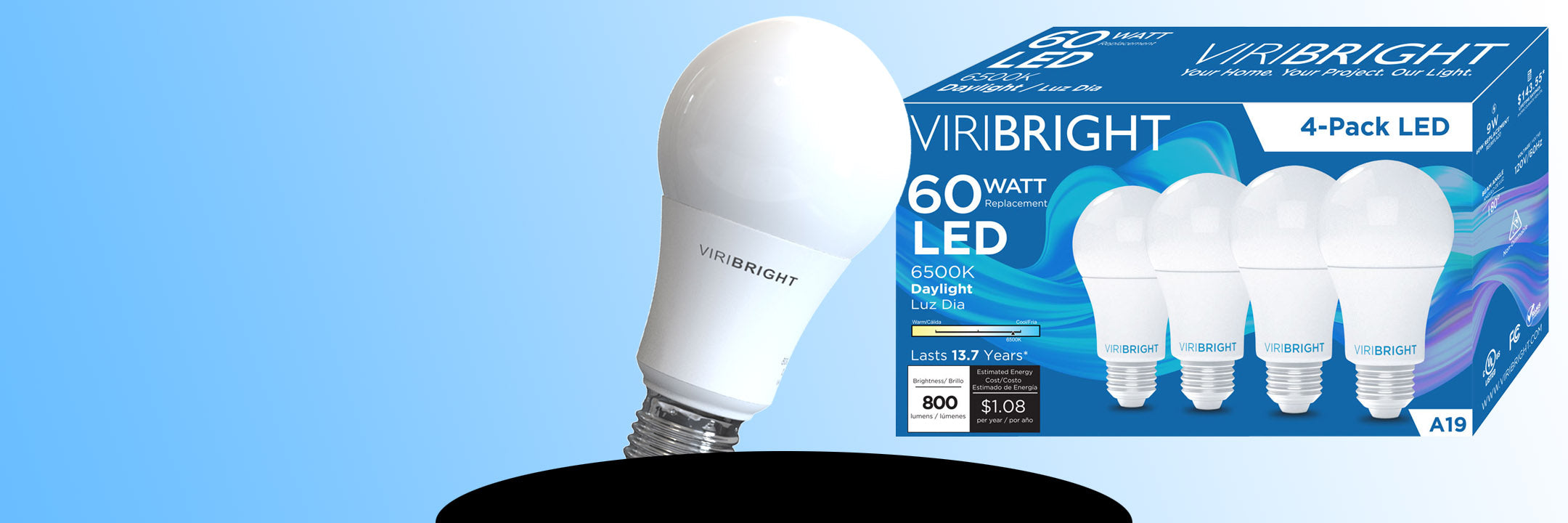 Viribright LED General Light bulbs for all Applications