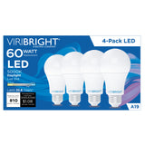 60-Watt EQ A19 E26 Non-Dim 800lm LED Light Bulb (4 Pack)