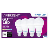 60-Watt EQ A19 E26 Non-Dim 800lm LED Light Bulb (4 Pack)