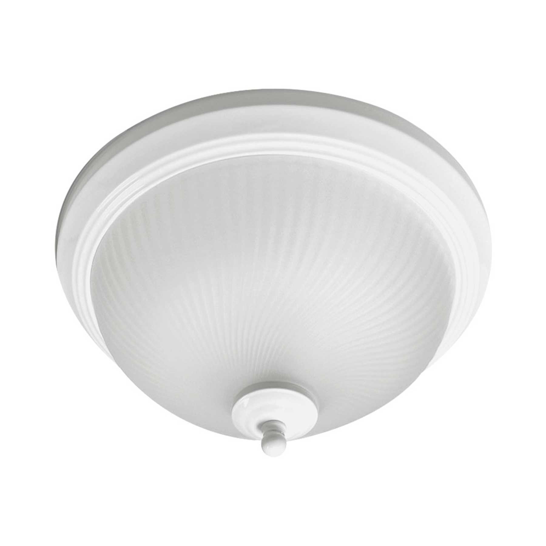 Viribright - 13 in. Flush Mount LED Ceiling Light Fixture, Matte White - 450014