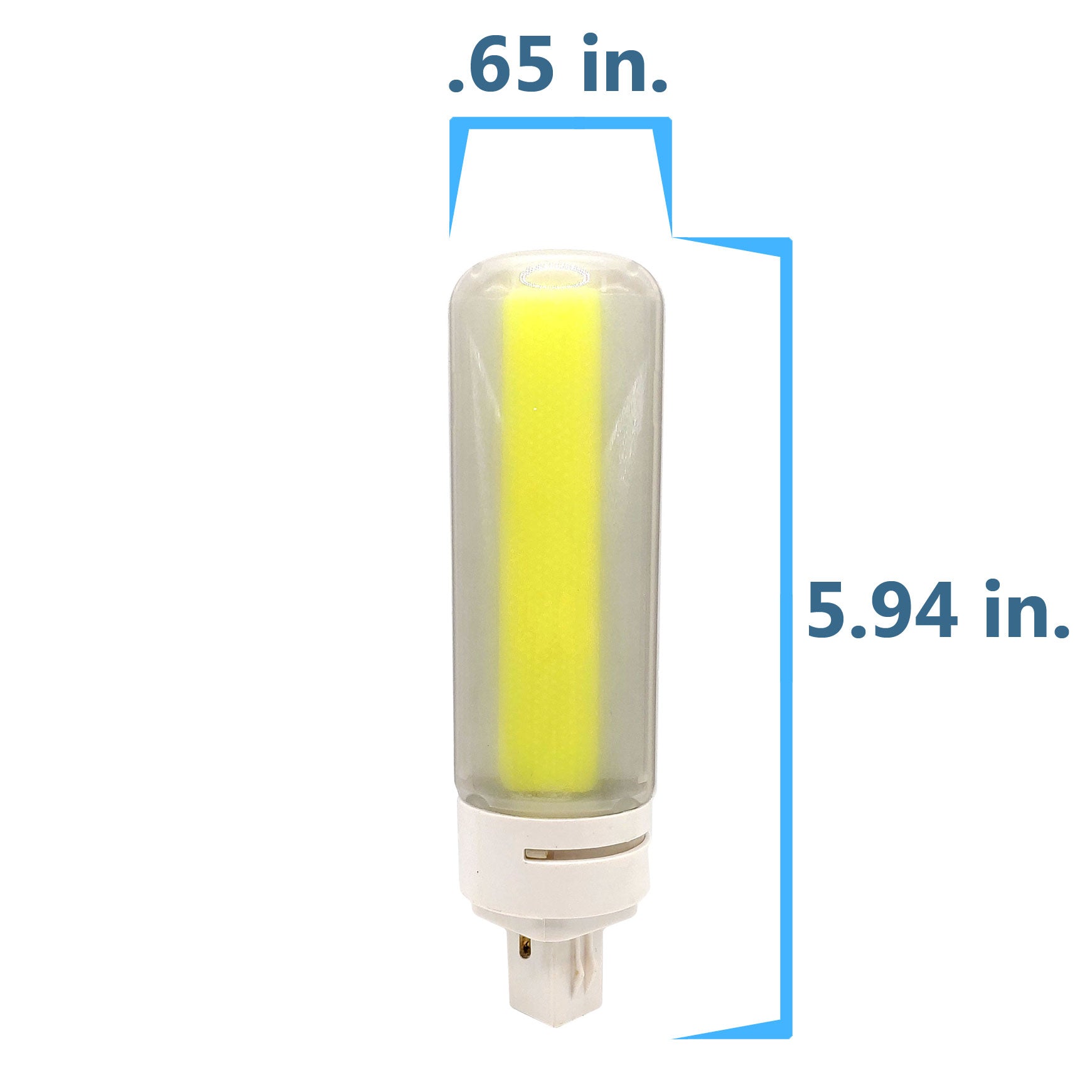 Viribright 13/18-Watt EQ PL Lamp PLC G24D-2P (2-Pin) LED Light Bulb 6000K Daylight / 6 Pack