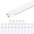Viribright - 18-Watt Ballast Bypass T8 4-Foot 2350 Lumens Frosted Lens LED Light Bulb Tube - 518918-20