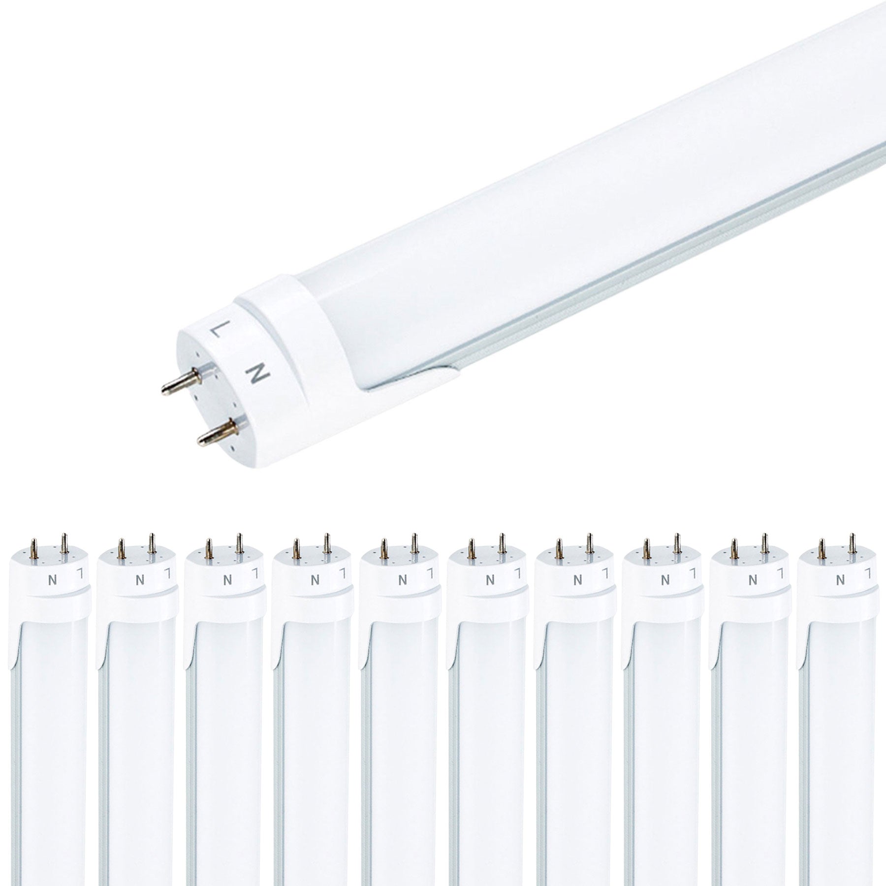 Viribright LED Tube 18 Watt T8 4 ft. 5000K Daylight Ballast Bypass 25 Pack