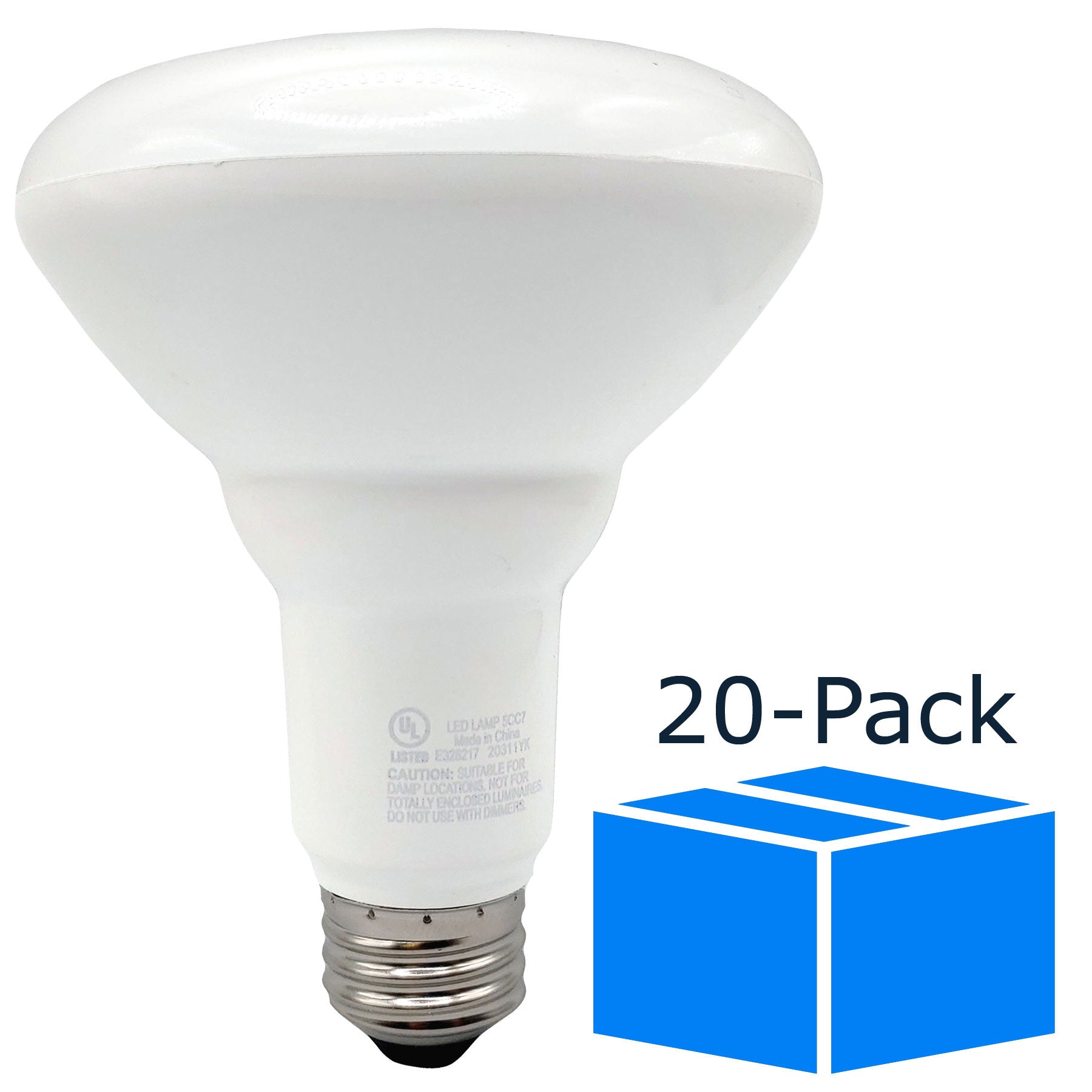 Indoor Flood 65-Watt Equivalent BR30 E26 Contractor LED Light Bulb (20-Pack)