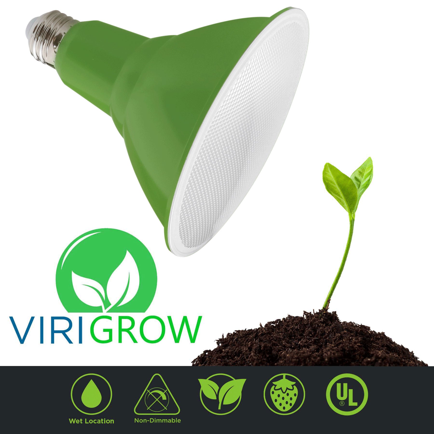 Virigrow PAR38 E26 Indoor Garden LED Grow Bulb