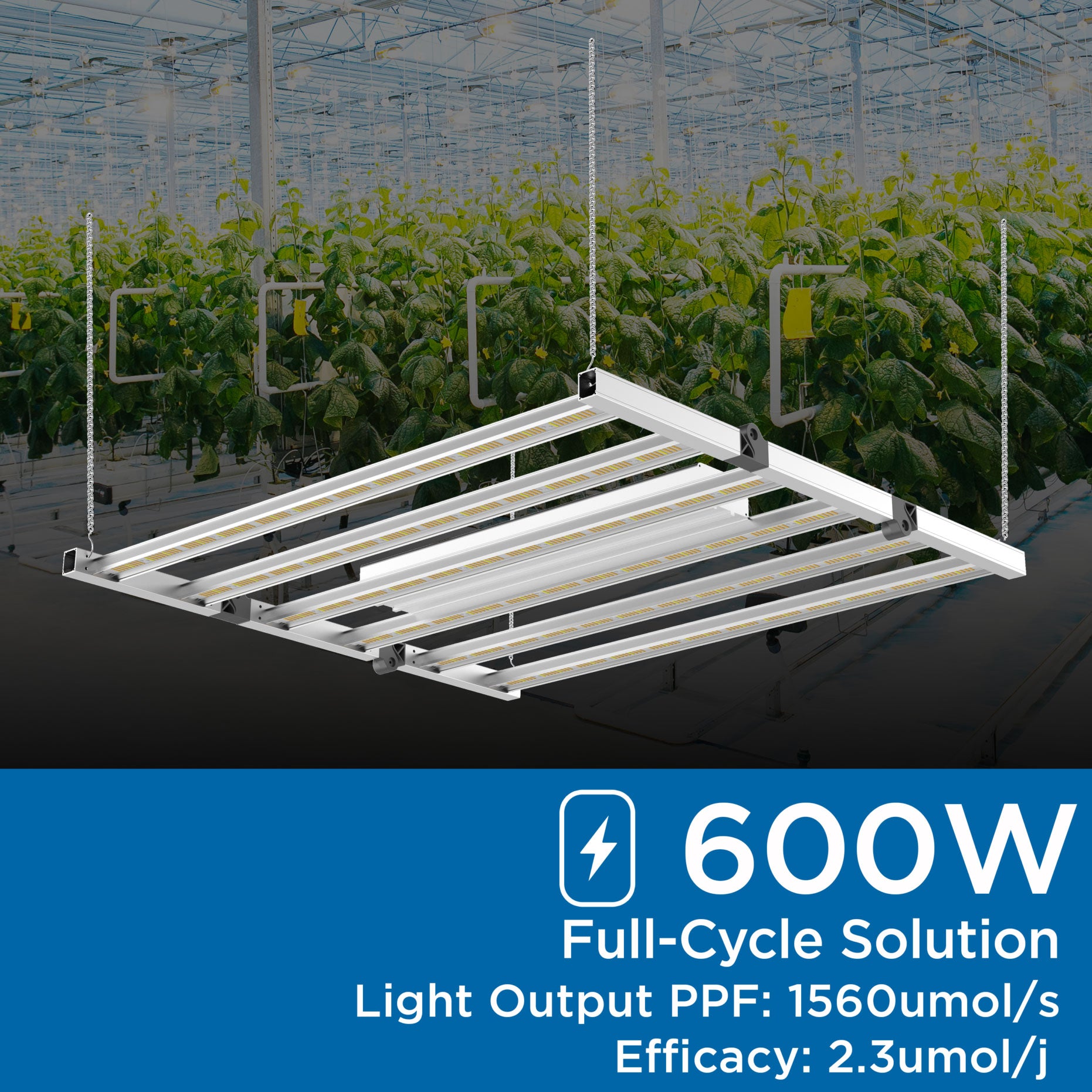 Viribright 600 Watt LED Grow Light Full Cycle Fixture