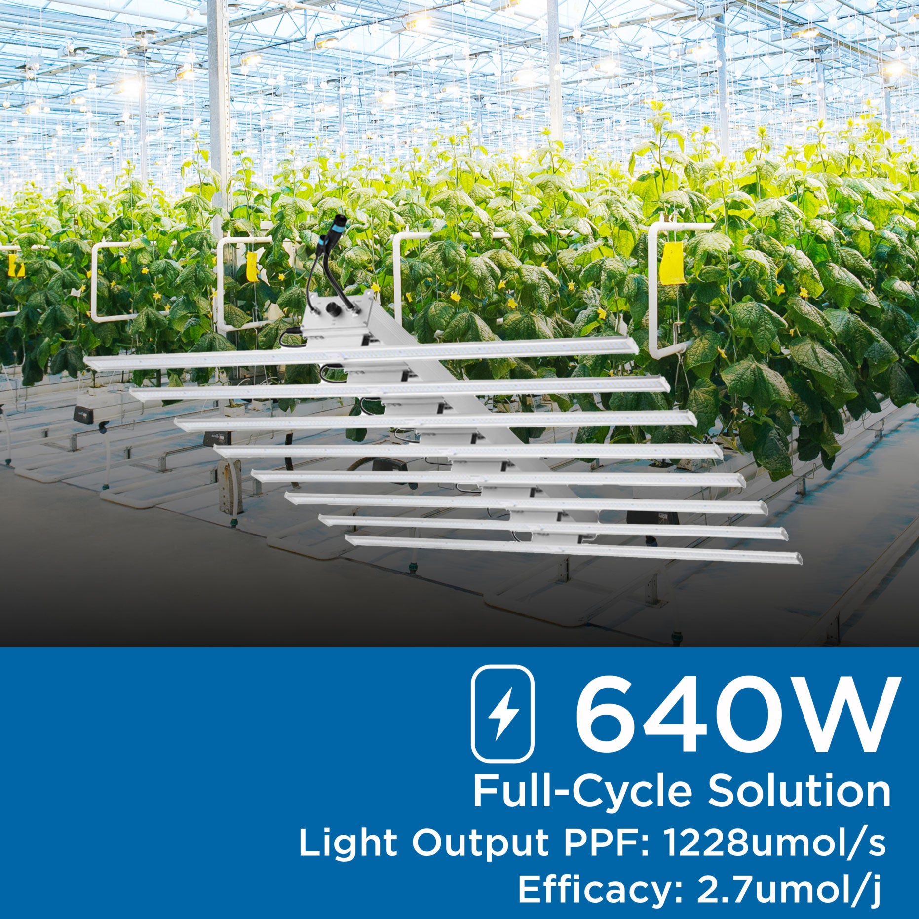 640-Watt LED Grow Light Fixture FSB Spectrum