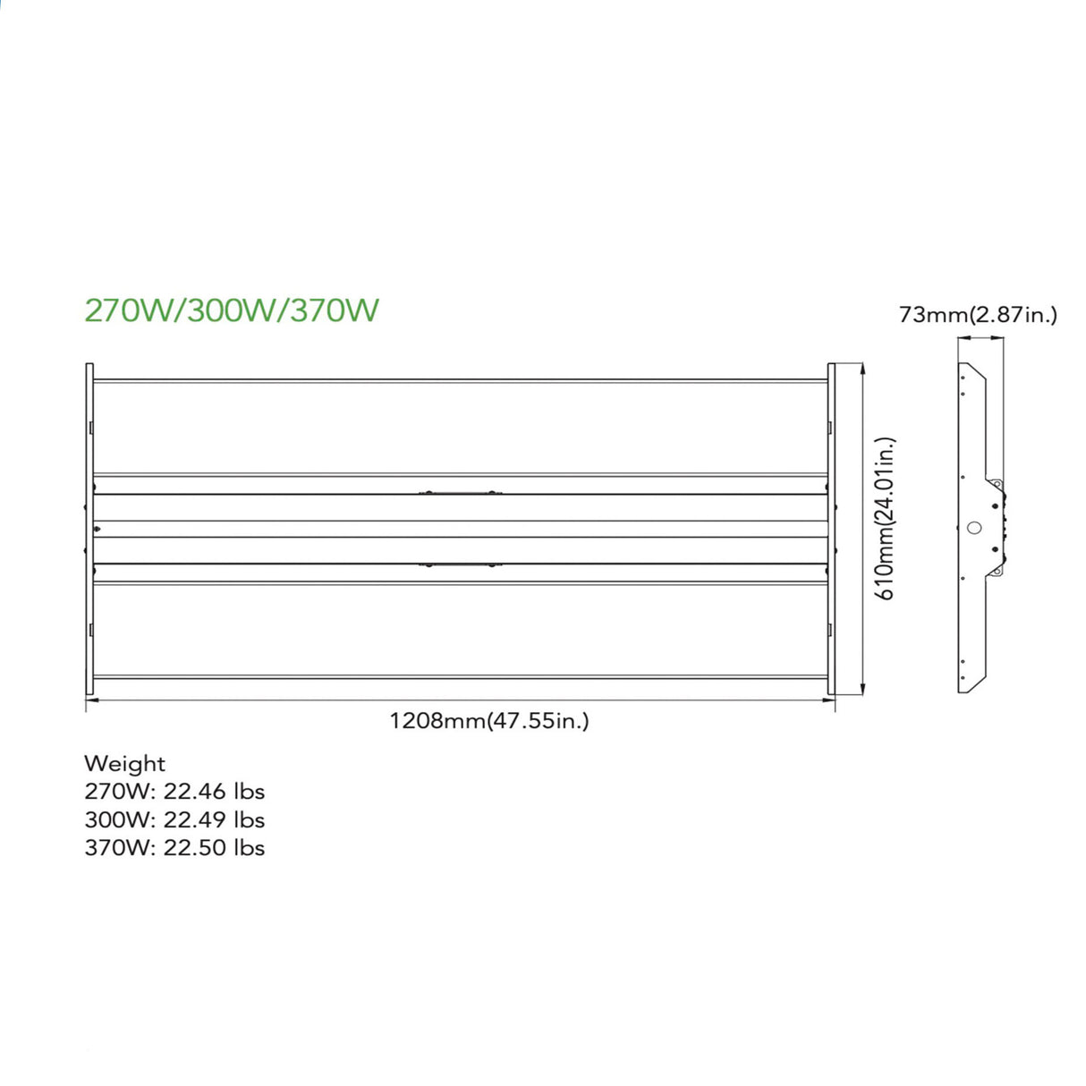  View details for 270-Watt LED Linear High Bay Clear Diffuser Motion Sensor 37,000 Lumens 270-Watt LED Linear High Bay Clear Diffuser Motion Sensor 37,000 Lumens