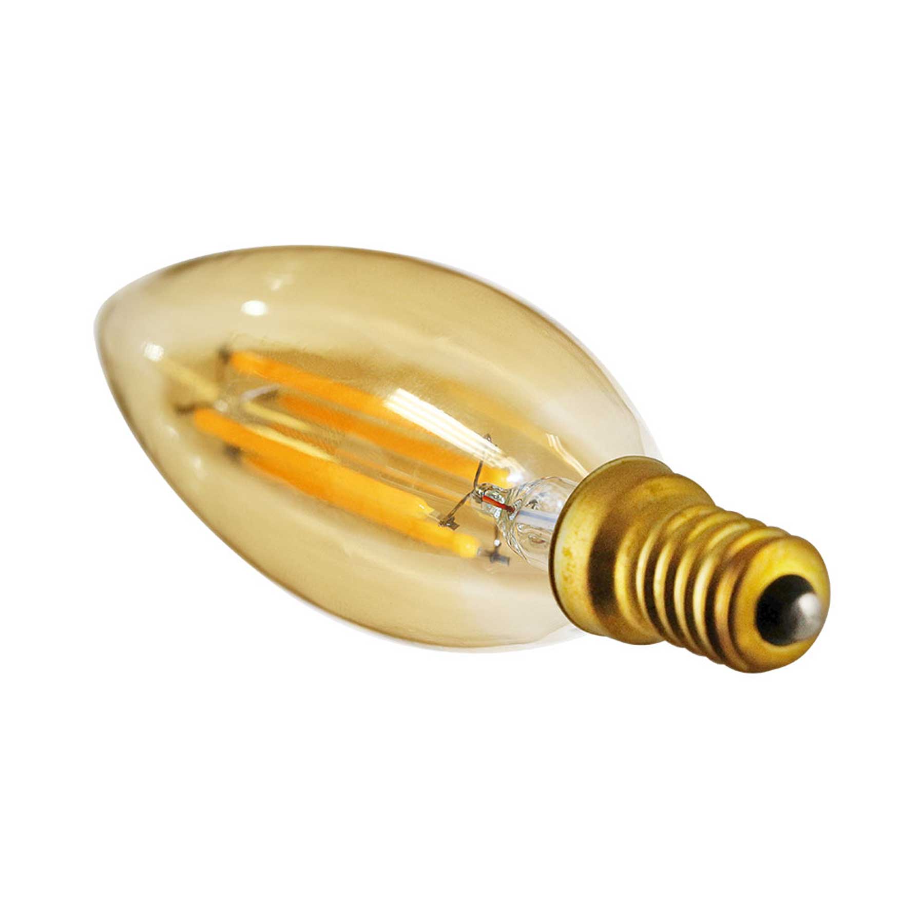 Ampoule DEL graduelle B10 chandelier style filament - 120 V - 4 W - E12 -  5000 K