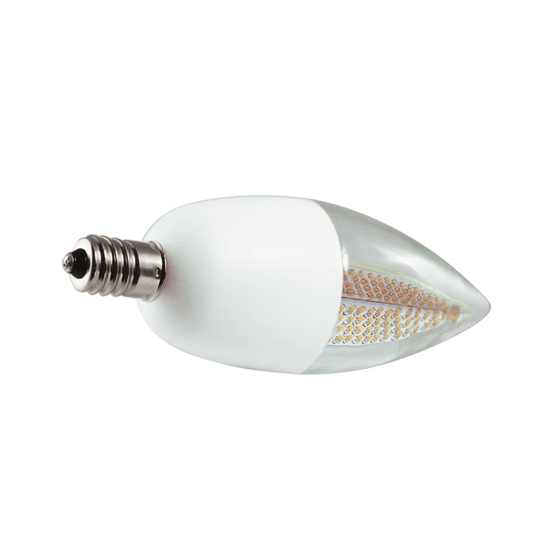 Candelabra Flame 1800K Flicker LED Light Bulb, White Base