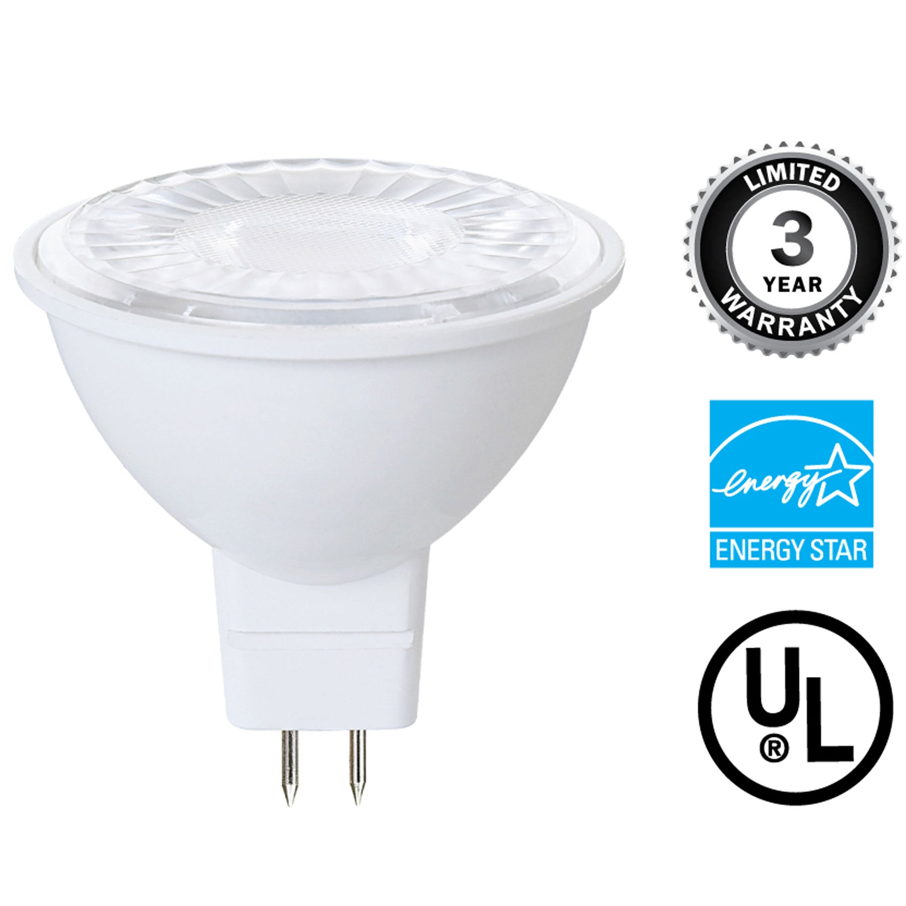 Viribright 7-Watt Cool White LED Floodlight Bulb, 6/Box (450163-ES)