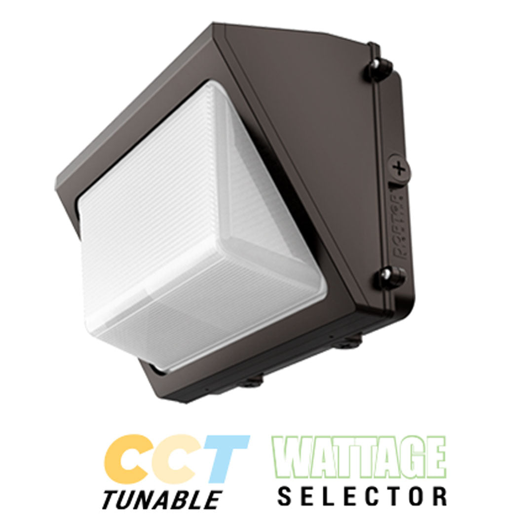75-Watt CCT & Wattage Tunable 4000K - 5000K LED Wall Pack 10,4000 Lumens