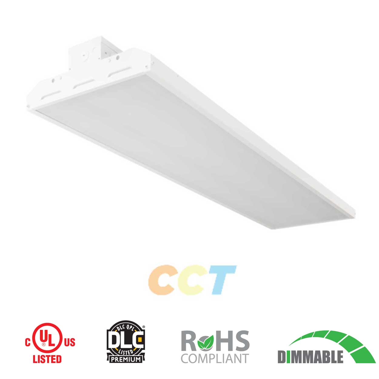 300W 2CCT Selectable 4-foot LED Linear High Bay Light