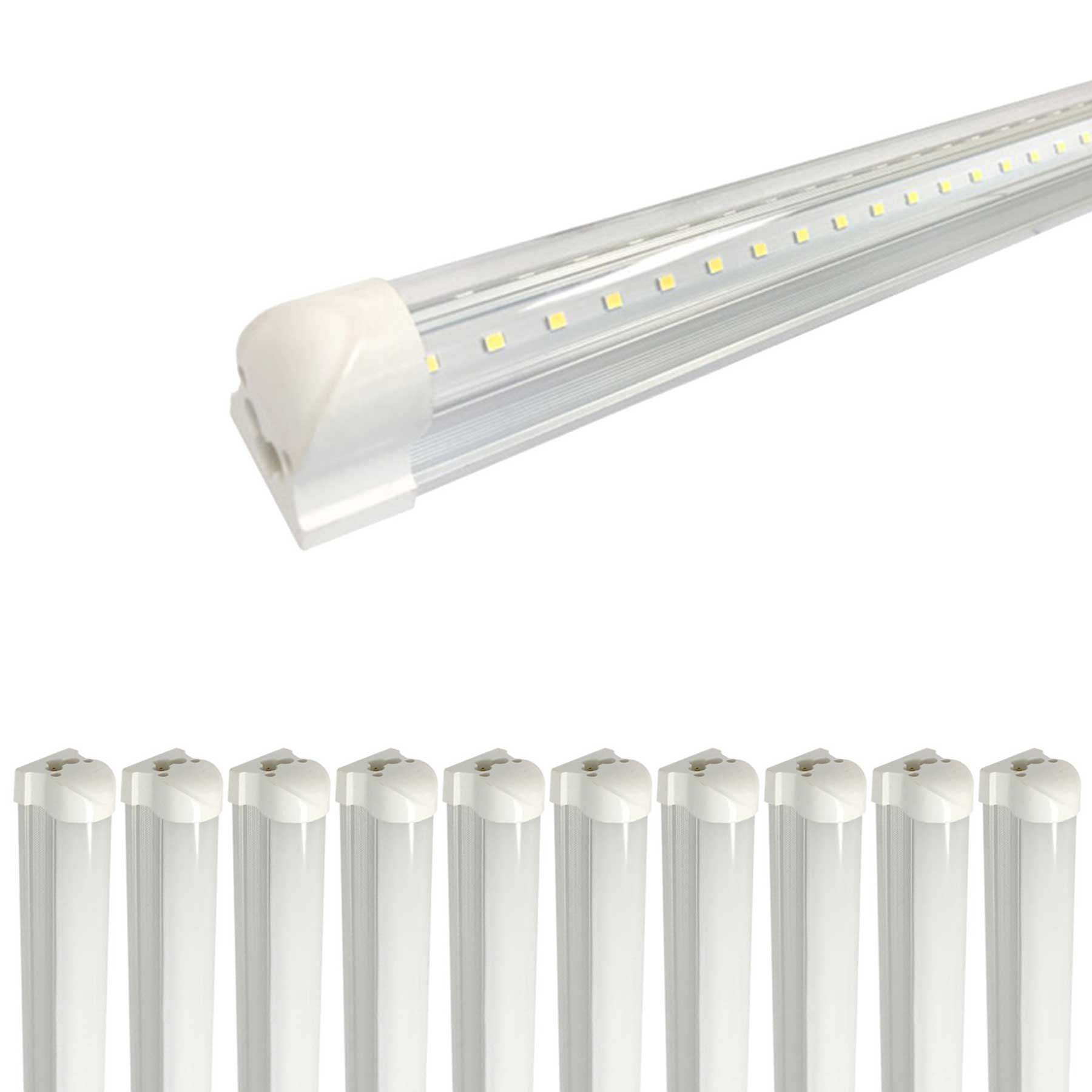 60-Watt T8 8-Foot 8670 lumens Frosted Integrated LED Light Tubes