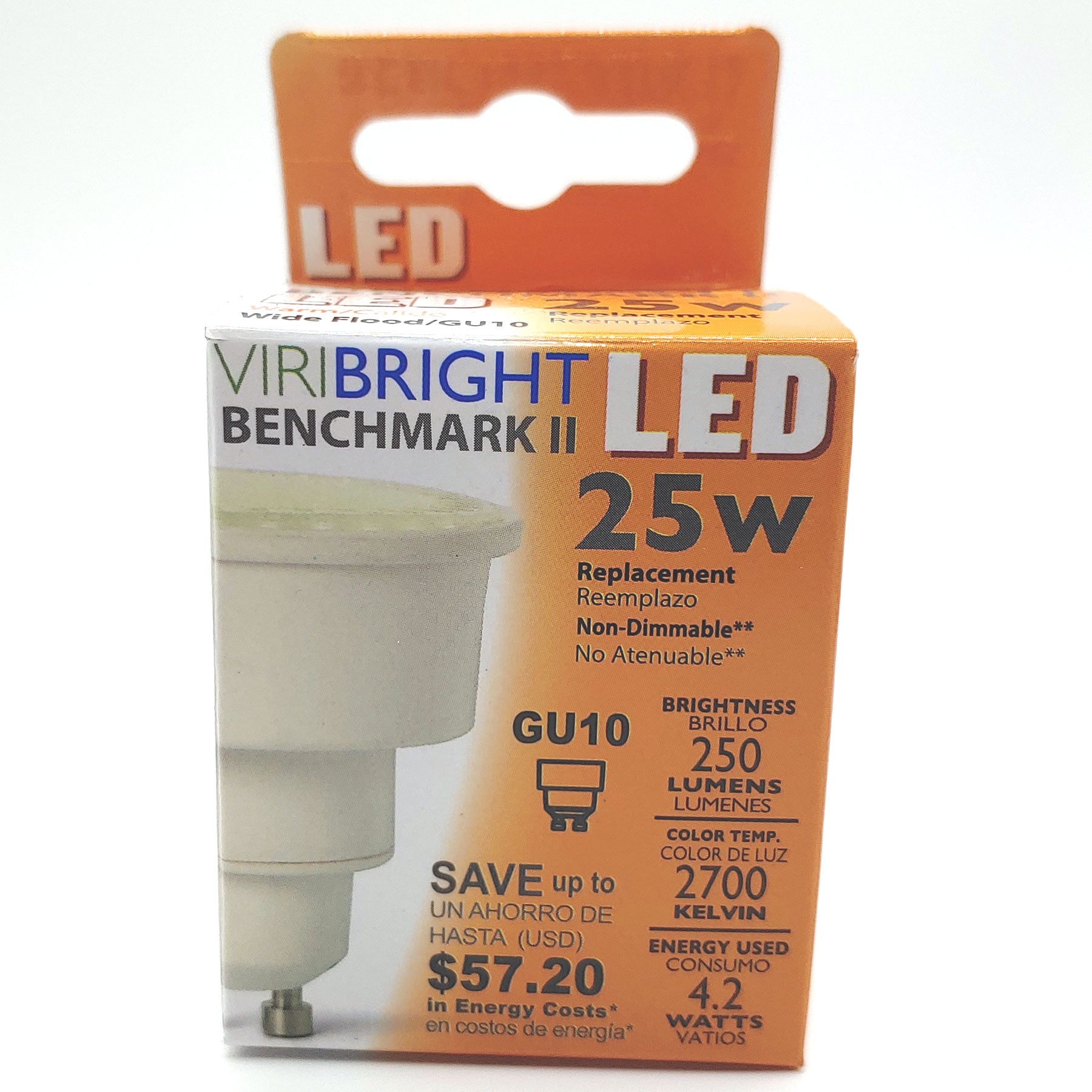 Viribright 25-Watt Equivalent MR16 GU5.3 LED Medium Flood Light
