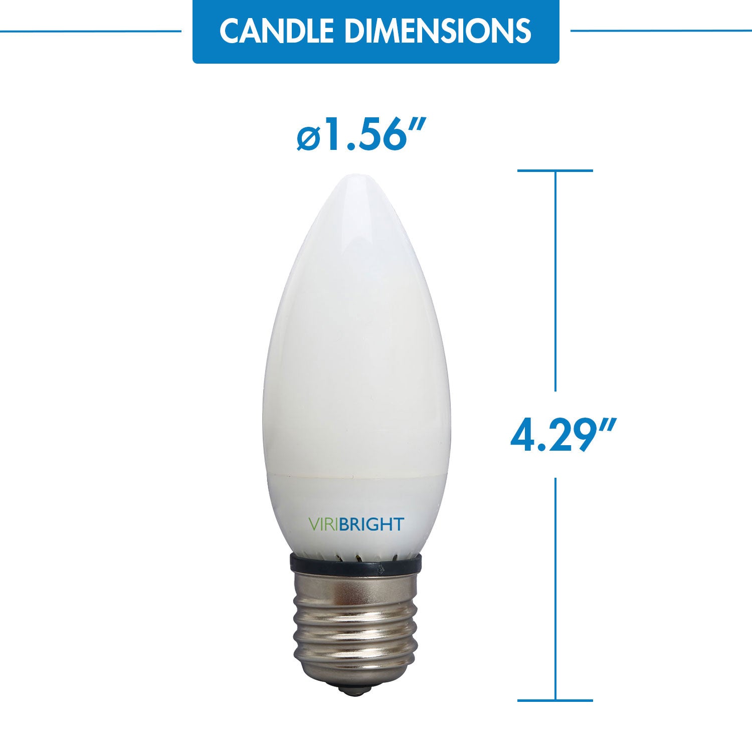 Chandelier 25-Watt Equivalent B11 E26 Frosted LED Light Bulb