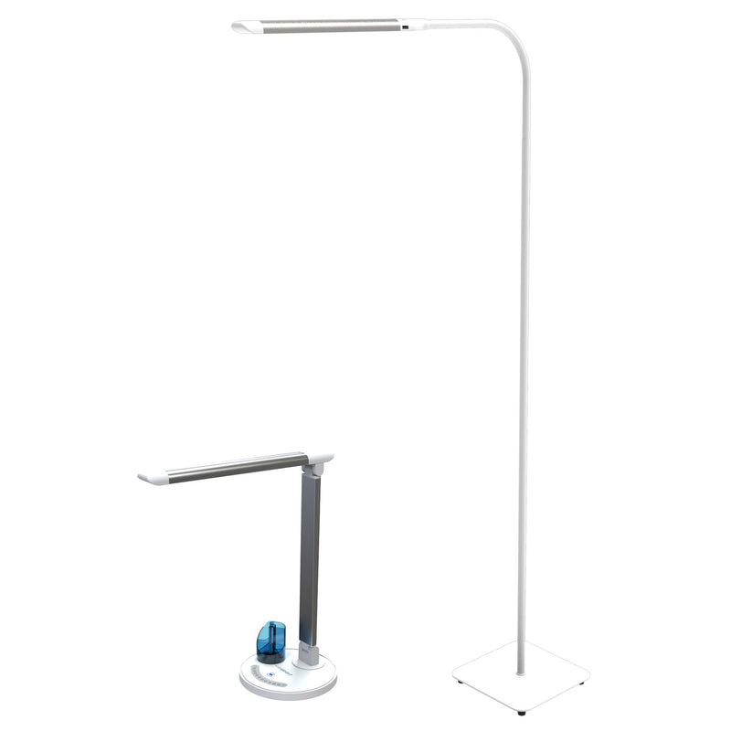 Viribright LED Desk Lamp Floor & Desk Bundle